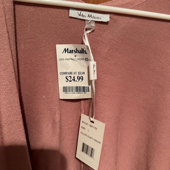 NWT Dusty Rose Cover Up / Sweater - Picture 3 of 4